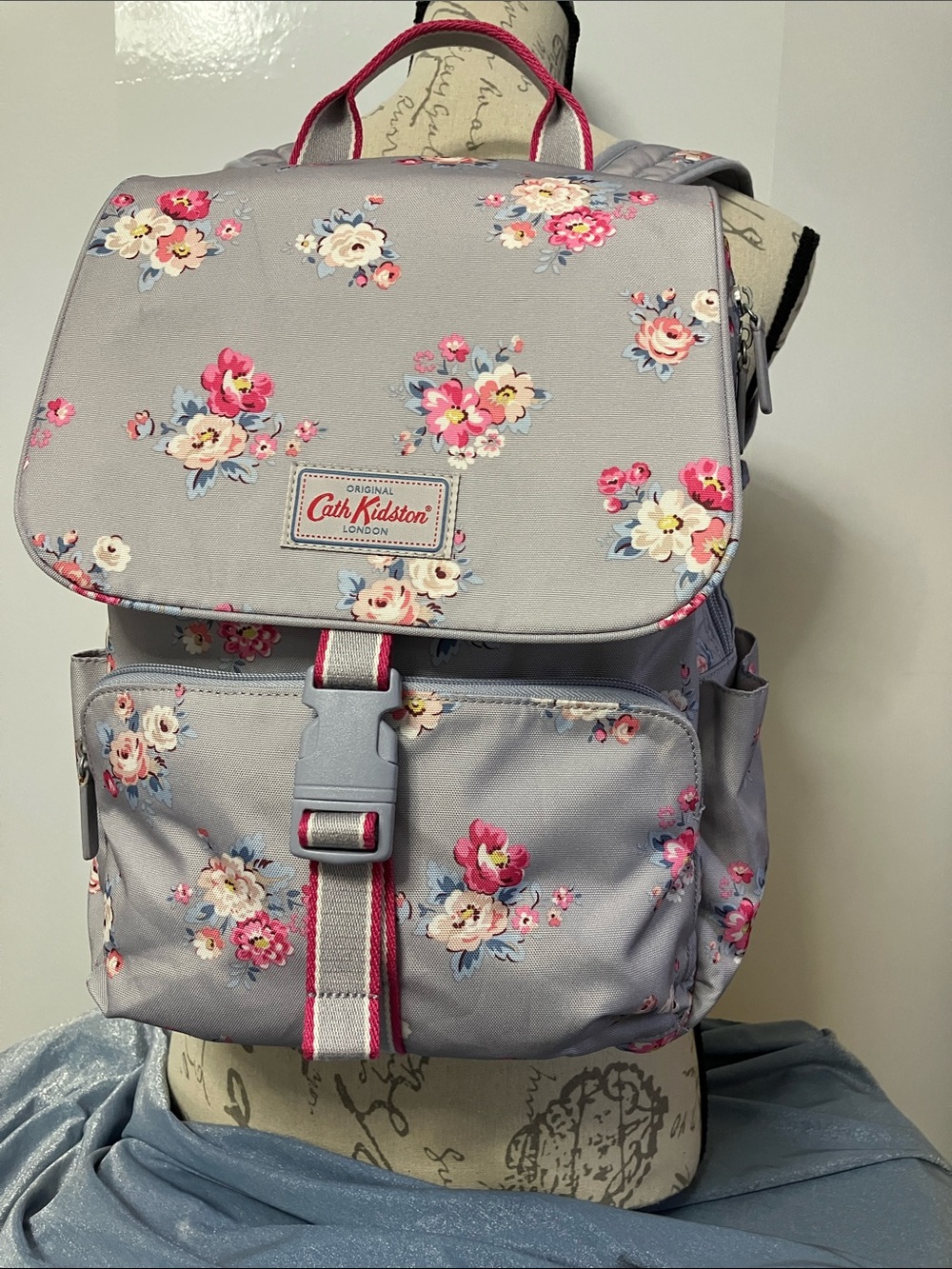 Cath Kidston Buckle Laptop Backpack in Anemone Bouquet